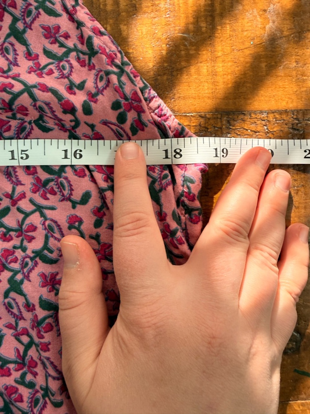 Anthropologie Maeve Sleeveless Pintuck Floral Blouse Pink Boho Top Women's - Picture 8 of 9